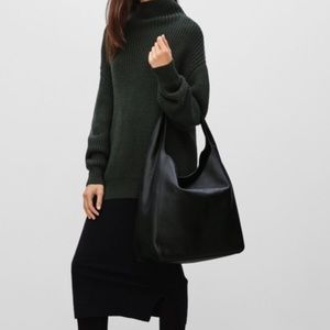 Aritzia ALXILIARY large leather boho bag